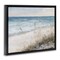 Stupell Industries Traditional Beach Coast Line Framed Floater Canvas Wall Art